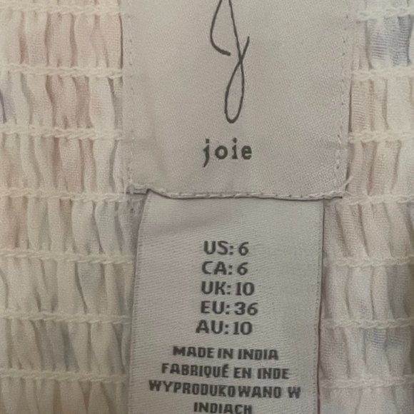 Joie Yellow and Gray Floral Tiered Dress Size 6 - Picture 4 of 5